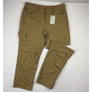 NEW REI 'Sahara Convertible Pants 2.0' Mens Size 42/32 Zip-Off Cargo Performance